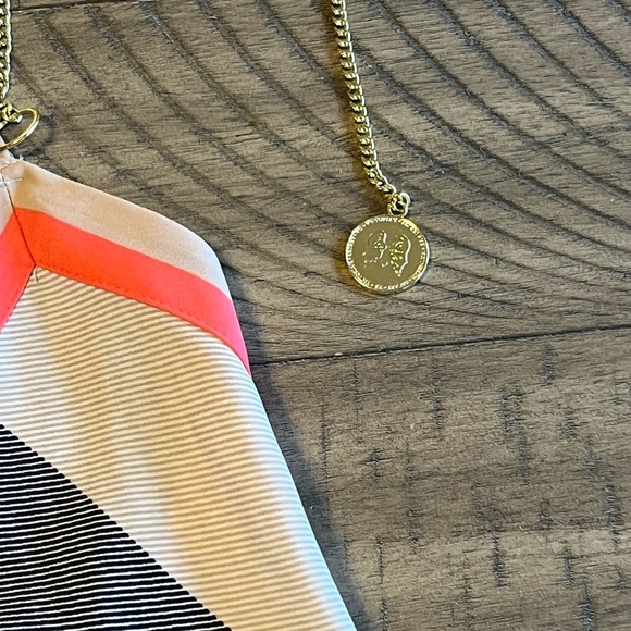 VINTAGE Victoria's Secret Low-Back Scarf with Chain Halter Women’s Size Small - Picture 5 of 6